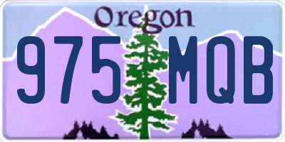 OR license plate 975MQB