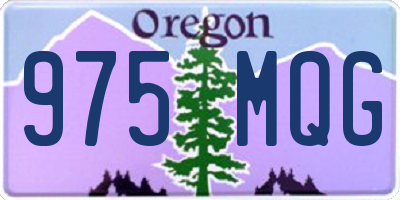 OR license plate 975MQG