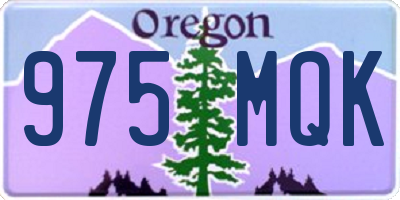 OR license plate 975MQK