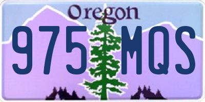 OR license plate 975MQS