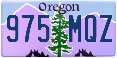 OR license plate 975MQZ
