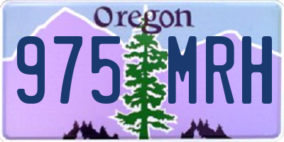OR license plate 975MRH