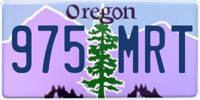 OR license plate 975MRT