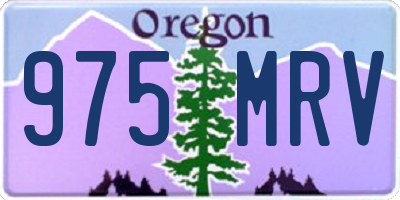 OR license plate 975MRV