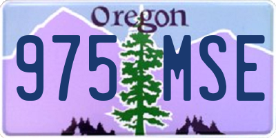 OR license plate 975MSE