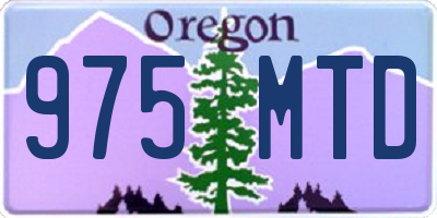 OR license plate 975MTD