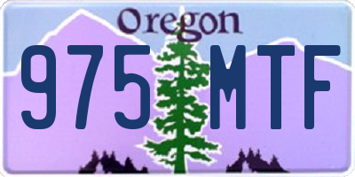 OR license plate 975MTF