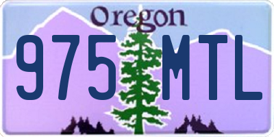 OR license plate 975MTL