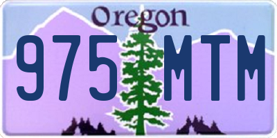 OR license plate 975MTM