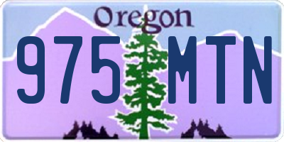 OR license plate 975MTN