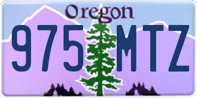 OR license plate 975MTZ