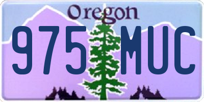OR license plate 975MUC