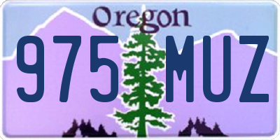 OR license plate 975MUZ