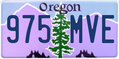 OR license plate 975MVE