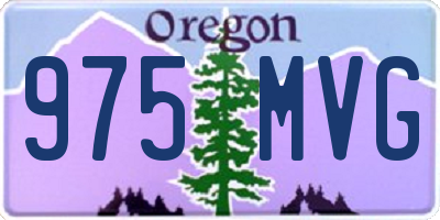 OR license plate 975MVG