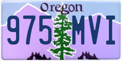 OR license plate 975MVI