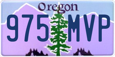 OR license plate 975MVP