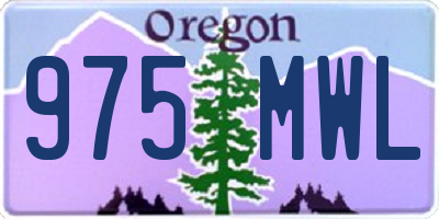 OR license plate 975MWL