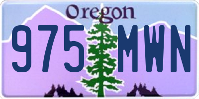 OR license plate 975MWN