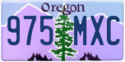 OR license plate 975MXC