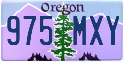 OR license plate 975MXY