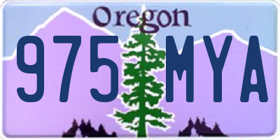 OR license plate 975MYA
