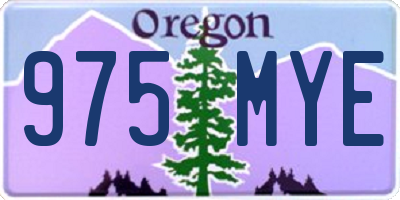 OR license plate 975MYE