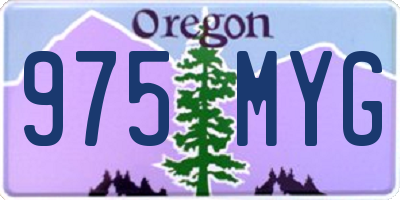 OR license plate 975MYG