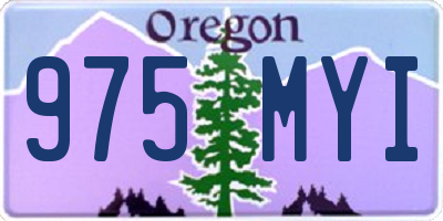 OR license plate 975MYI