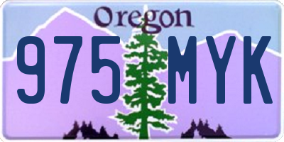 OR license plate 975MYK