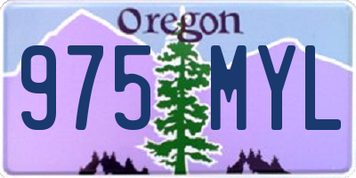 OR license plate 975MYL