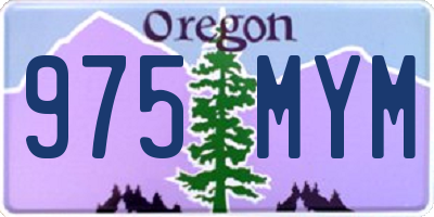 OR license plate 975MYM