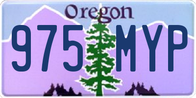 OR license plate 975MYP