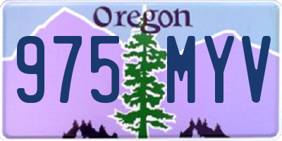 OR license plate 975MYV
