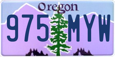 OR license plate 975MYW