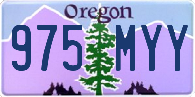 OR license plate 975MYY