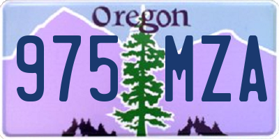 OR license plate 975MZA
