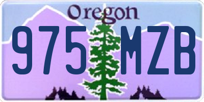 OR license plate 975MZB