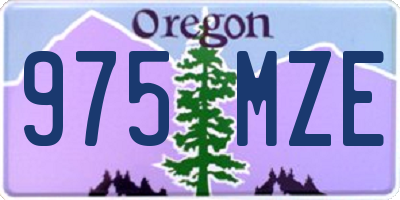 OR license plate 975MZE