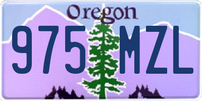 OR license plate 975MZL
