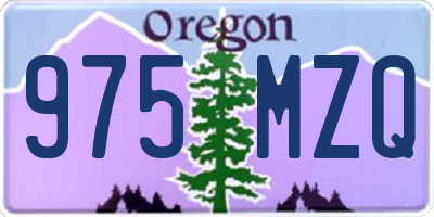 OR license plate 975MZQ