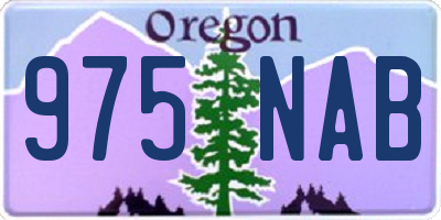 OR license plate 975NAB