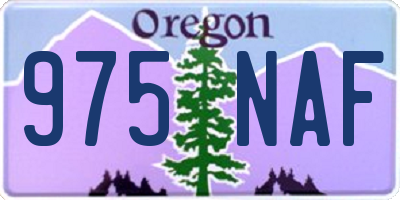 OR license plate 975NAF