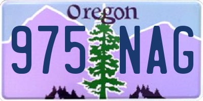 OR license plate 975NAG