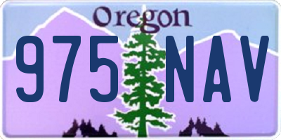 OR license plate 975NAV
