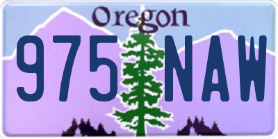 OR license plate 975NAW
