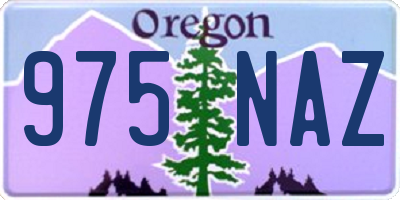 OR license plate 975NAZ