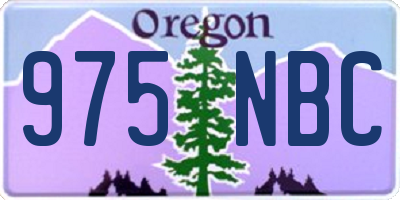 OR license plate 975NBC