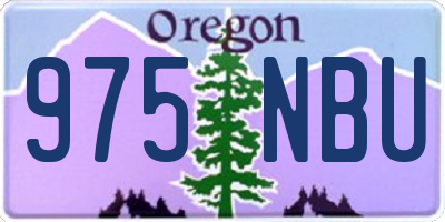 OR license plate 975NBU