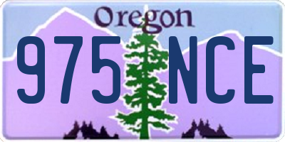 OR license plate 975NCE